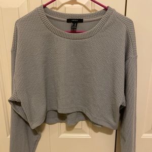Light Purple Cropped Sweatshirt